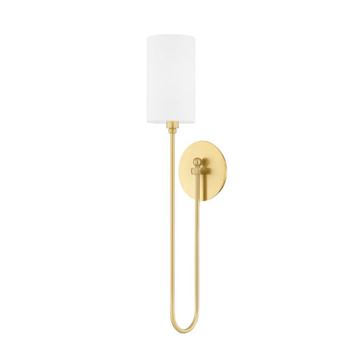 Hudson Valley Harlem 1 Light Wall Sconce, Aged Brass - 6800-AGB