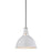 Hudson Valley Lydney 1 Light Pendant, White/Nickel/White - 6812-WPN