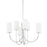 Hudson Valley Harlem 6 Light Chandelier, Polished Nickel - 6828-PN