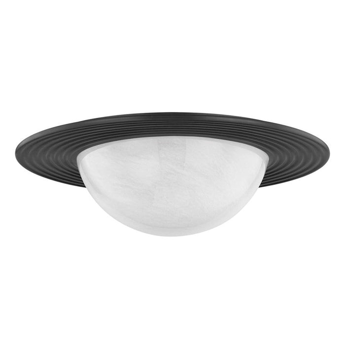 Hudson Valley Geraldton 1 Light 21" Flush Mount, Bronze/Cloud - 7123-DB