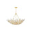 Hudson Valley Tulip 9 Light Chandelier, Gold Leaf/Clear K9 Crystal - 7228-GL