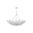 Hudson Valley Tulip 9 Light Chandelier, Silver/Clear K9 Crystal - 7228-SL