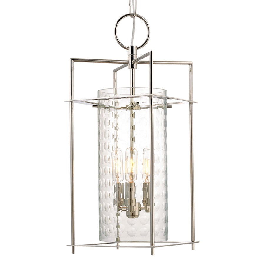 Hudson Valley Esopus 4 Light Lantern, Polished Nickel/Clear - 7612-PN