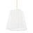 Hudson Valley Verona Beach 1 Light Large Pendant, Aged Brass/White - 7619-AGB