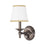 Hudson Valley Orchard Park 1 Light Wall Sconce, Nickel/Off White - 7701-HN