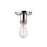 Hudson Valley Heirloom 1 Light Semi Flush Mount, Polished Nickel - 8100-PN