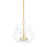 Hudson Valley Edmonton 3 Light Lantern, Aged Brass/Clear Glass - 8115-AGB