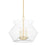 Hudson Valley Edmonton 5 Light Lantern, Aged Brass/Clear Glass - 8121-AGB