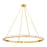 Hudson Valley Wingate 1 Light 48" Chandelier, Aged Brass/White - 8148-AGB