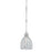 Hudson Valley Floral Park 1 Light Pendant, Polished Nickel/Clear Glass - 8208-PN