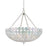 Hudson Valley Floral Park 8 Light Chandelier, Nickel/Clear Glass - 8224-PN