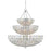 Hudson Valley Floral Park 24 Light Chandelier, Nickel/Clear Glass - 8239-PN