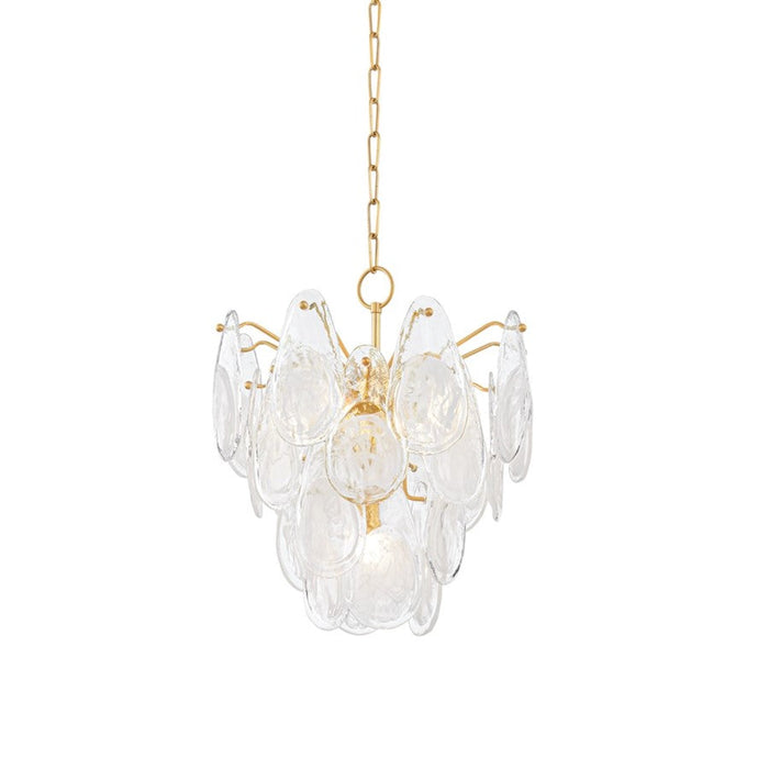 Hudson Valley Darcia 5 Light Chandelier, Aged Brass - 8305-AGB