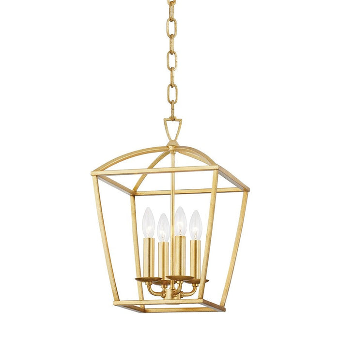 Hudson Valley Bryant 4 Light Small Pendant, Gold Leaf - 8311-GL