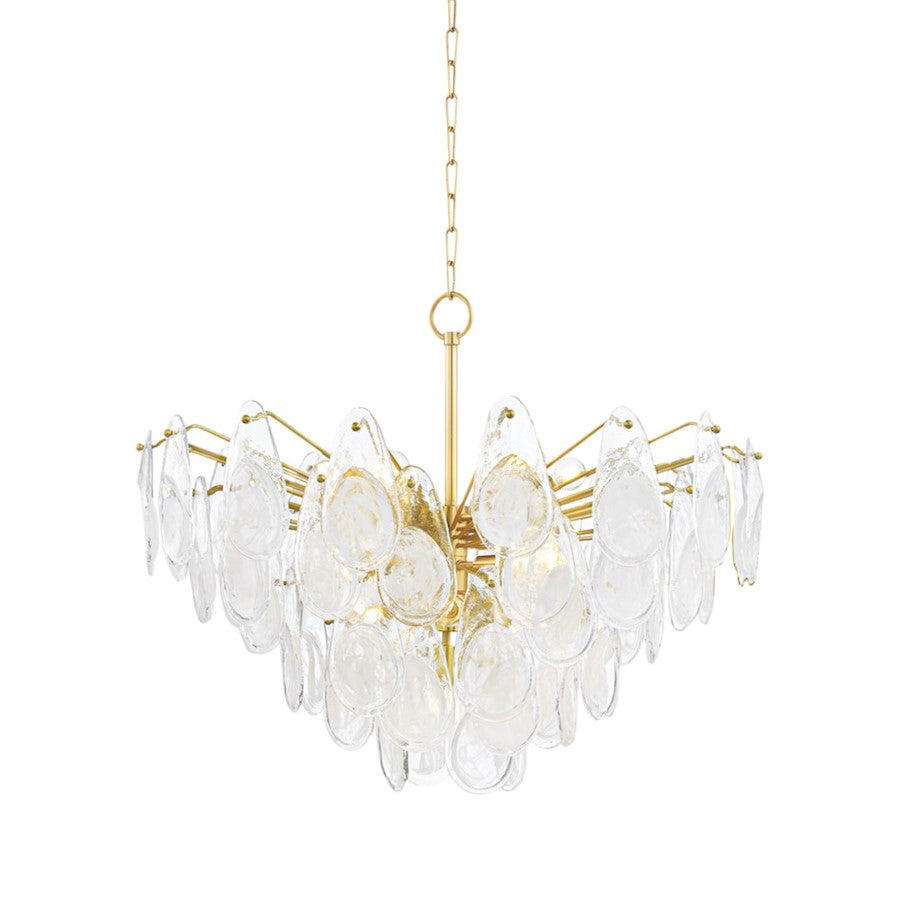 Hudson Valley Darcia 15 Light Chandelier, Aged Brass - 8315-AGB