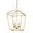 Hudson Valley Bryant 4 Light Medium Pendant, Gold Leaf - 8317-GL