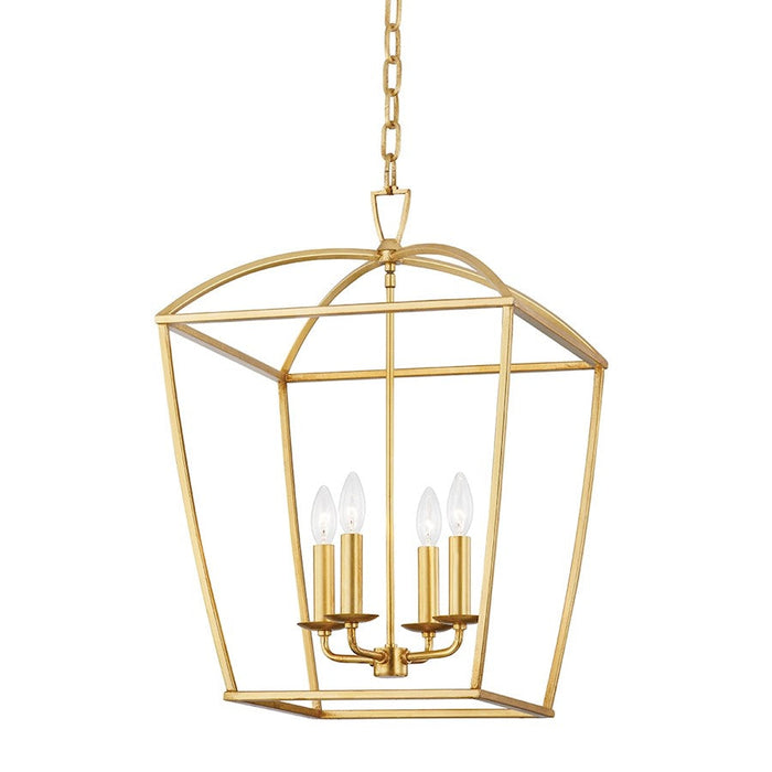 Hudson Valley Bryant 4 Light Medium Pendant, Gold Leaf - 8317-GL