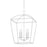 Hudson Valley Bryant 4 Light Medium Pendant, White Plaster - 8317-WP