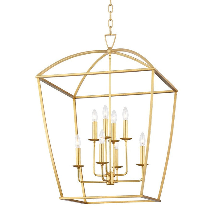 Hudson Valley Bryant 8 Light Large Pendant, Gold Leaf - 8324-GL