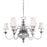 Hudson Valley Yorktown 9 Light Chandelier, Polished Nickel/Off White - 8719-PN