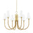 Hudson Valley Ripley 6 Light Chandelier, Aged Brass - 8732-AGB