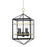 Hudson Valley Bedford Hills 8 Light Pendant, Aged Brass/Black - 9015-AGB-BK