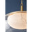 Hudson Valley Moore 1 Light Pendant, Aged Brass/White