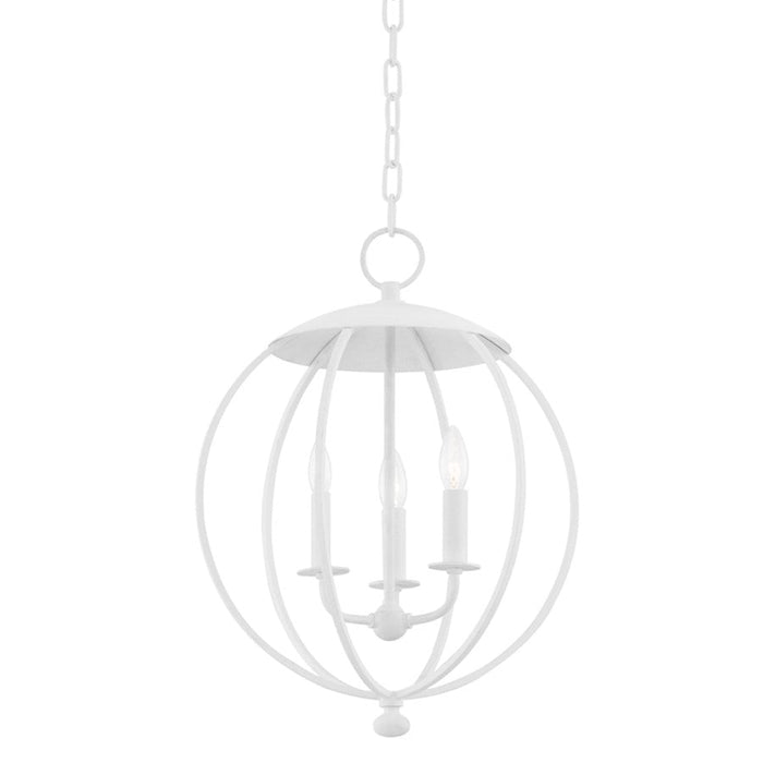 Hudson Valley Wesley 3 Light Pendant, White Plaster - 9117-WP