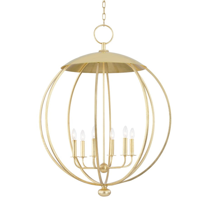 Hudson Valley Wesley 6 Light Pendant, Gold Leaf - 9132-GL