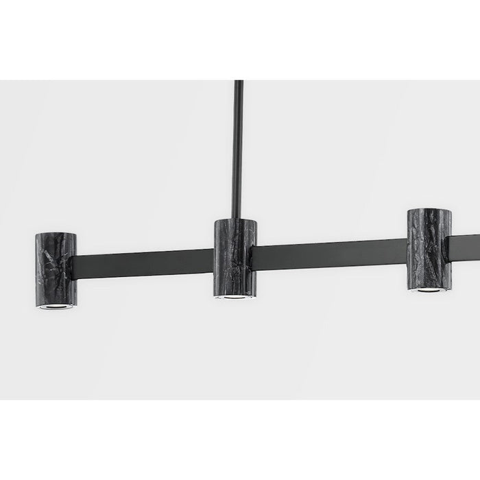 Hudson Valley Predock 5 Light Island, Black Brass/Nero Madera