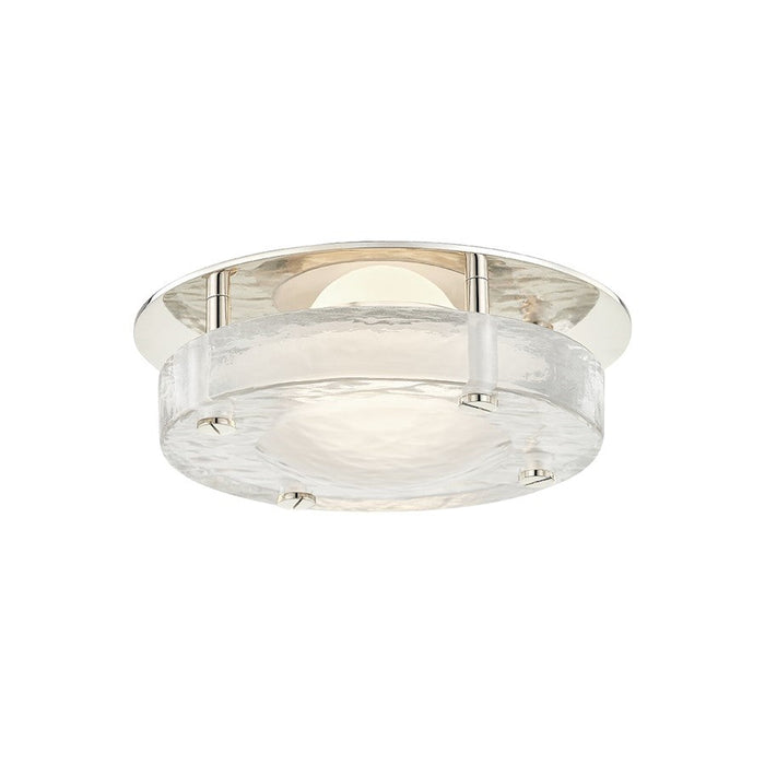 Hudson Valley Heath 1 Light Flush Mount, Polished Nickel - 9208-PN