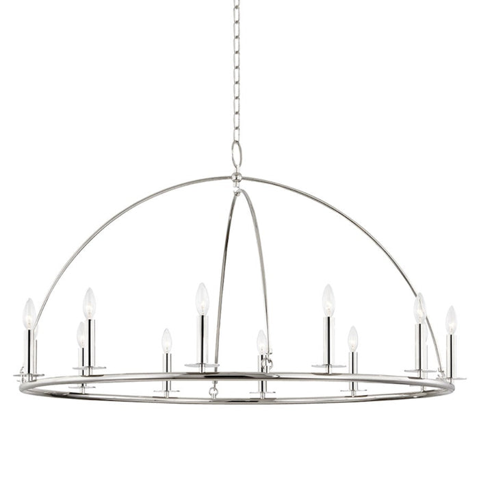 Hudson Valley Howell 12 Light Chandelier, Polished Nickel - 9547-PN