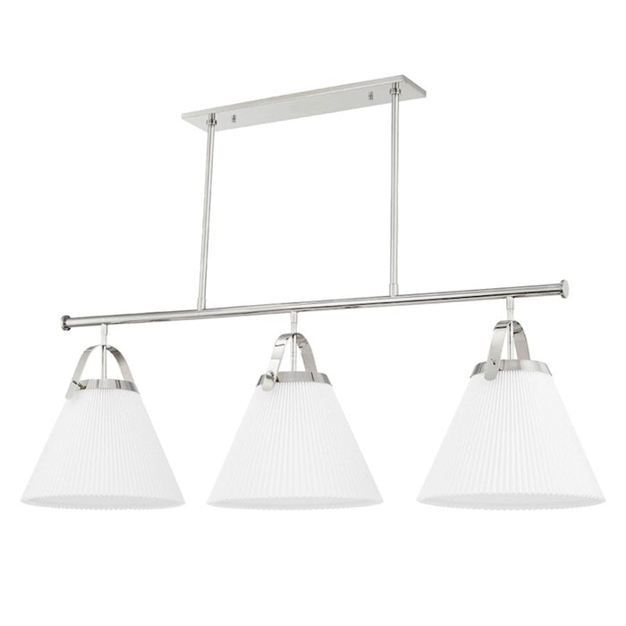 Hudson Valley Aldridge 3 Light Island Light, Polished Nickel - 9658-PN