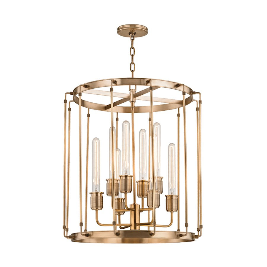 Hudson Valley Hyde Park 8 Light Lantern, Aged Brass - 9722-AGB