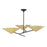 Hudson Valley Equilibrium 3 Light Chandelier, Black/Brass Shade - 9740-AGB-BK