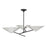 Hudson Valley Equilibrium 3 Light Chandelier, Black/Nickel Shade - 9740-PN-BK