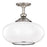 Hudson Valley Canton 1 Light 13" Semi Flush Mount, Nickel/Opal Glossy - 9815F-ON