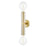 Hudson Valley Gilbert 2 Light Wall Sconce, Aged Brass - 9842-AGB