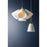 Hudson Valley Bronson 1 Light Pendant, Brass/White Plaster