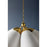 Hudson Valley Bronson 5 Light Chandelier, Brass/White Plaster