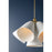 Hudson Valley Bronson 5 Light Chandelier, Brass/White Plaster