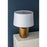 Hudson Valley Kamay 2 Light Table Lamp, Aged Brass/White