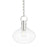 Hudson Valley Lina 1 Light Small Pendant in Polished Nickel/Clear - BKO252-PN