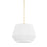 Hudson Valley Debi 1 Light Pendant in Aged Brass/White - BKO501-AGB