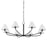 Hudson Valley Stacey 8 Light Chandelier in Old Bronze/White - BKO902-OB