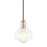 Mitzi Sadie 1 Light Pendant, Aged Brass/Clear - H104701L-AGB