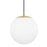 Mitzi Stella 1 Light Large Pendant, Aged Brass/White - H105701L-AGB