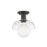 Mitzi Kyla 1 Light Semi Flush, Old Bronze/Clear - H107601-OB