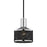 Mitzi Yoko 1 Light Pendant, Polished Nickel/Black - H119701-PN-BK