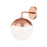 Mitzi Ella 1 Light Wall Sconce, Polished Copper/White - H125101-POC